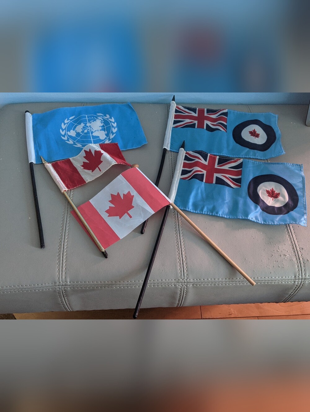 Lot Of Flags - Canada, Royal Canadian Air Force, United Nations
